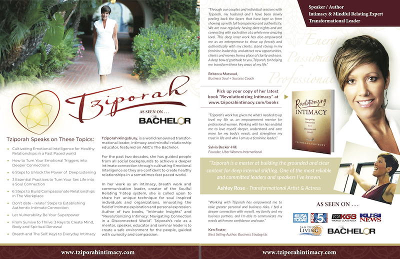 Tziporah Media Sheet